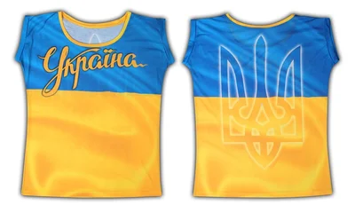 Футболки с полной запечаткой: Украина - тризуб